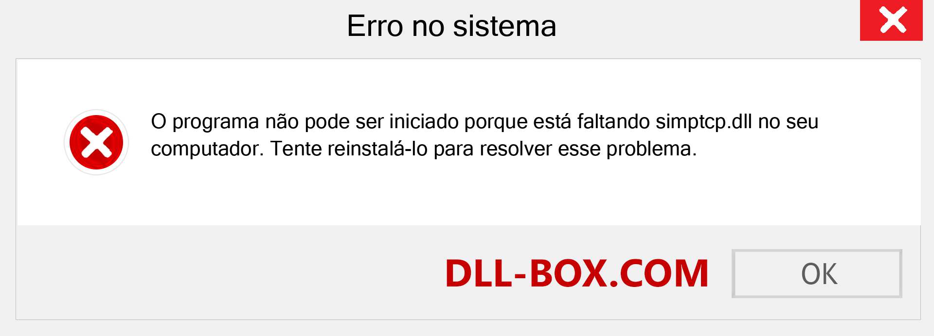 Arquivo simptcp.dll ausente ?. Download para Windows 7, 8, 10 - Correção de erro ausente simptcp dll no Windows, fotos, imagens